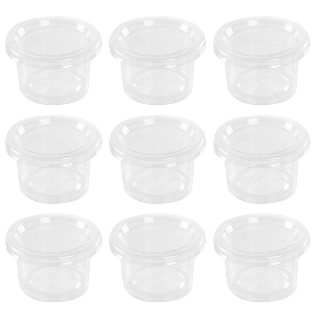 100 stuks Containers Deksels Wegwerp Kruidenbekers Deksels Wegwerp Kruiderij Containers Wegwerp Sausbeker