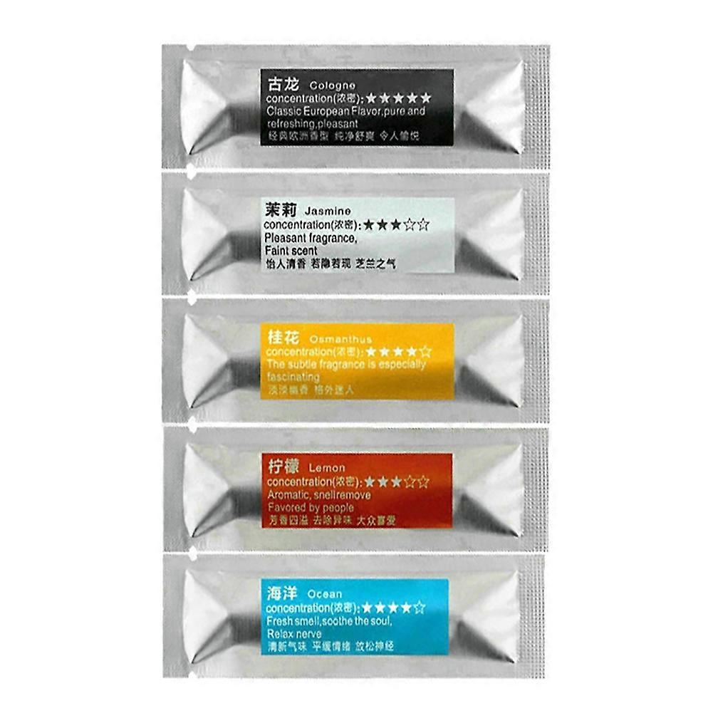Mengxi 5Pcs Car Air Freshener Purifier Solid Perfume Diffuser Stick Replacement Cores
