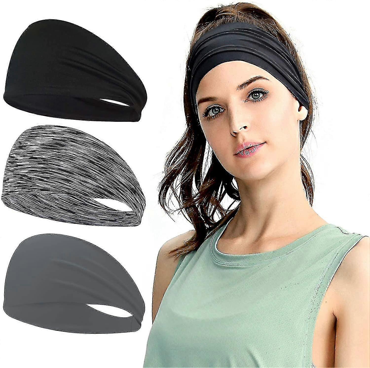 3 Sports Headbands, Sweat-absorbent Headbands