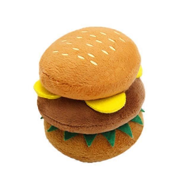 Burger Squeaky Bite-Resistant Dog Toys