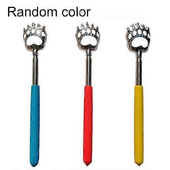 1 pc rustfrit stål Bear Claw Teleskopisk Back Scratcher Hjælper Extender Extendable Gave