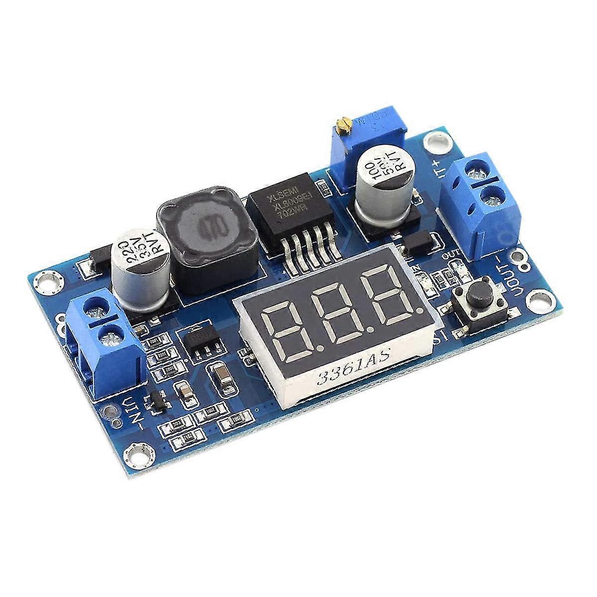 Xl6009 Booster Module With Voltmeter Dc-dc 3v-32v To 5v-35v 4a (max) Adjustable Step-up Boost Conve