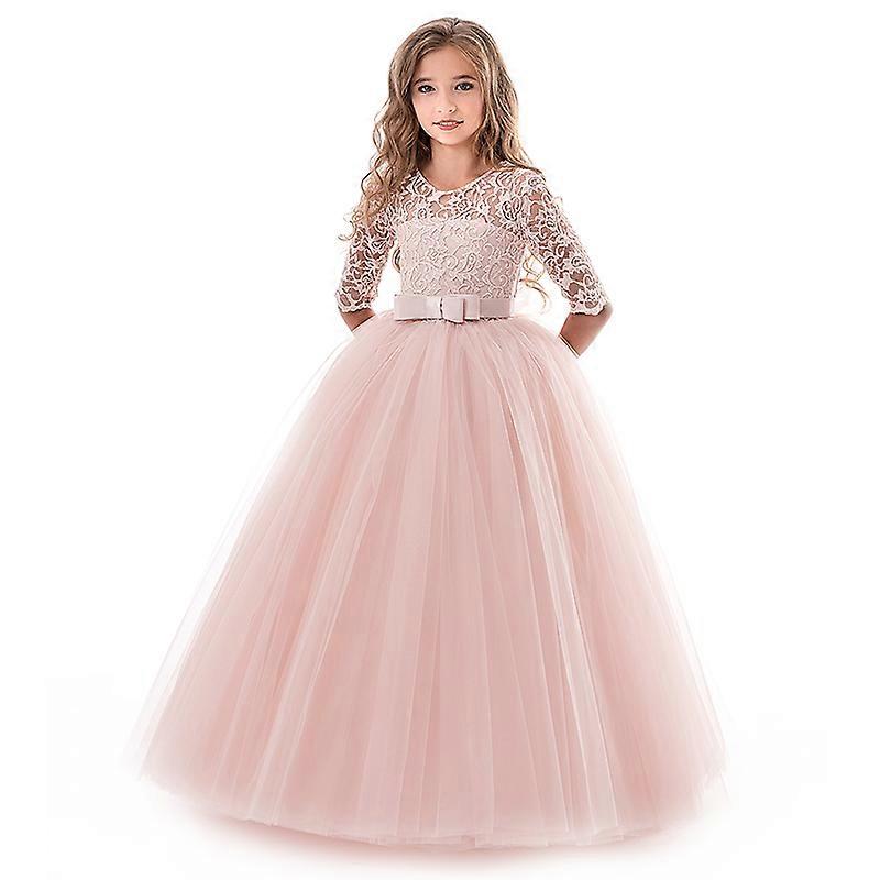 Filles Dentelle Longs Prom Robes Demoiselle d'honneur Robes pour