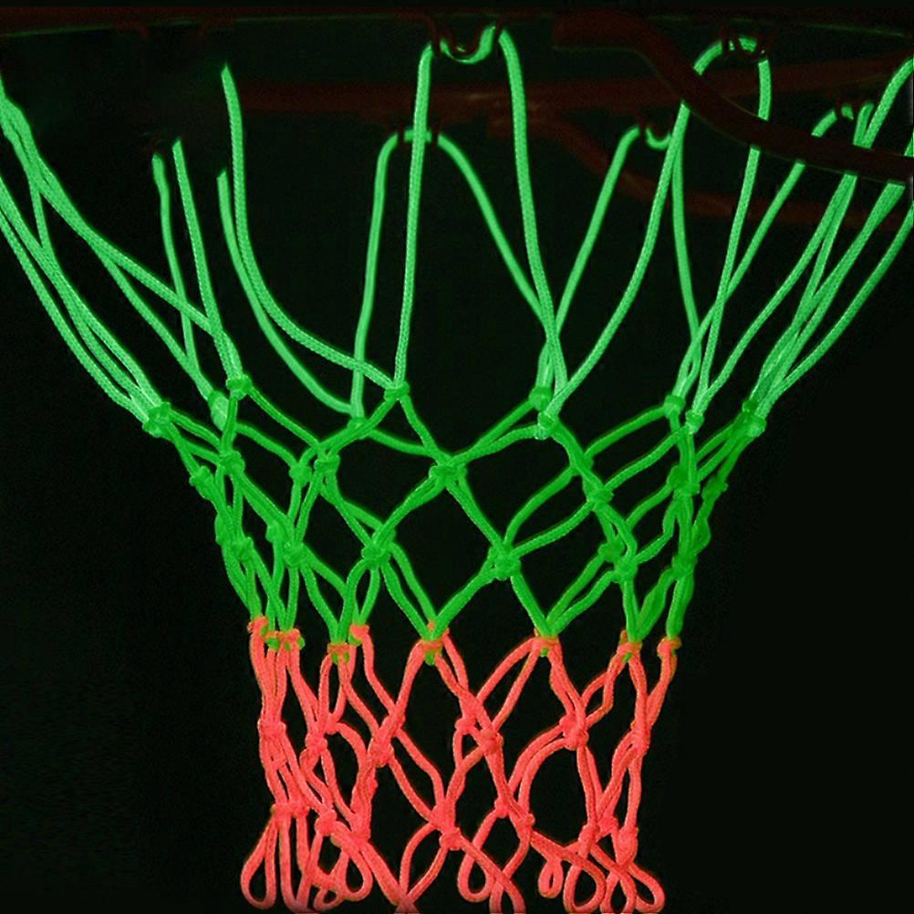 2024Basketball Net Nightlight Basketball Net Portable Outdoor Sports in The Dark Basketball Hoop Net Replacement