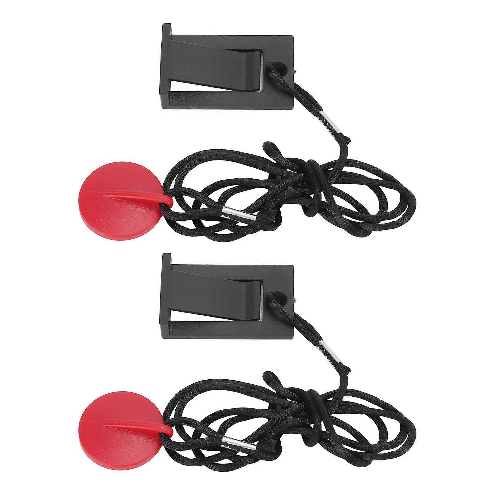 20242 Pcs Universal Magnet Safety Key Running Machine Safety Key Compact Easy Operation for Treadmills