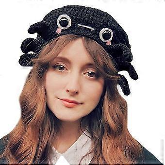 Dziane czapki pająka Cosplay Party Hat Antystatyczny Zimowy Kapelusz Halloween Kostium