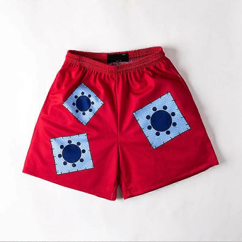 Anime Şort Erkekler Kadınlar 3D Manga Karikatür Baskı Spor Şortları Hızlı Kuru Örgü Yaz Kısa Pantolon Gençlik için Koşu Fitness Plaj