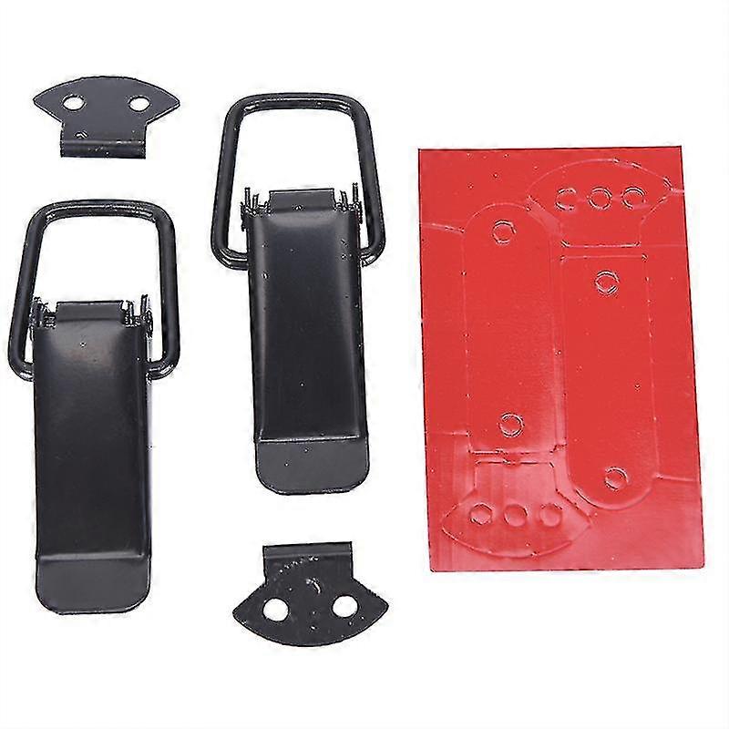 2x Universal Bumper Security Hook Quick Release Fastener Lock Clip Kit Car Truck