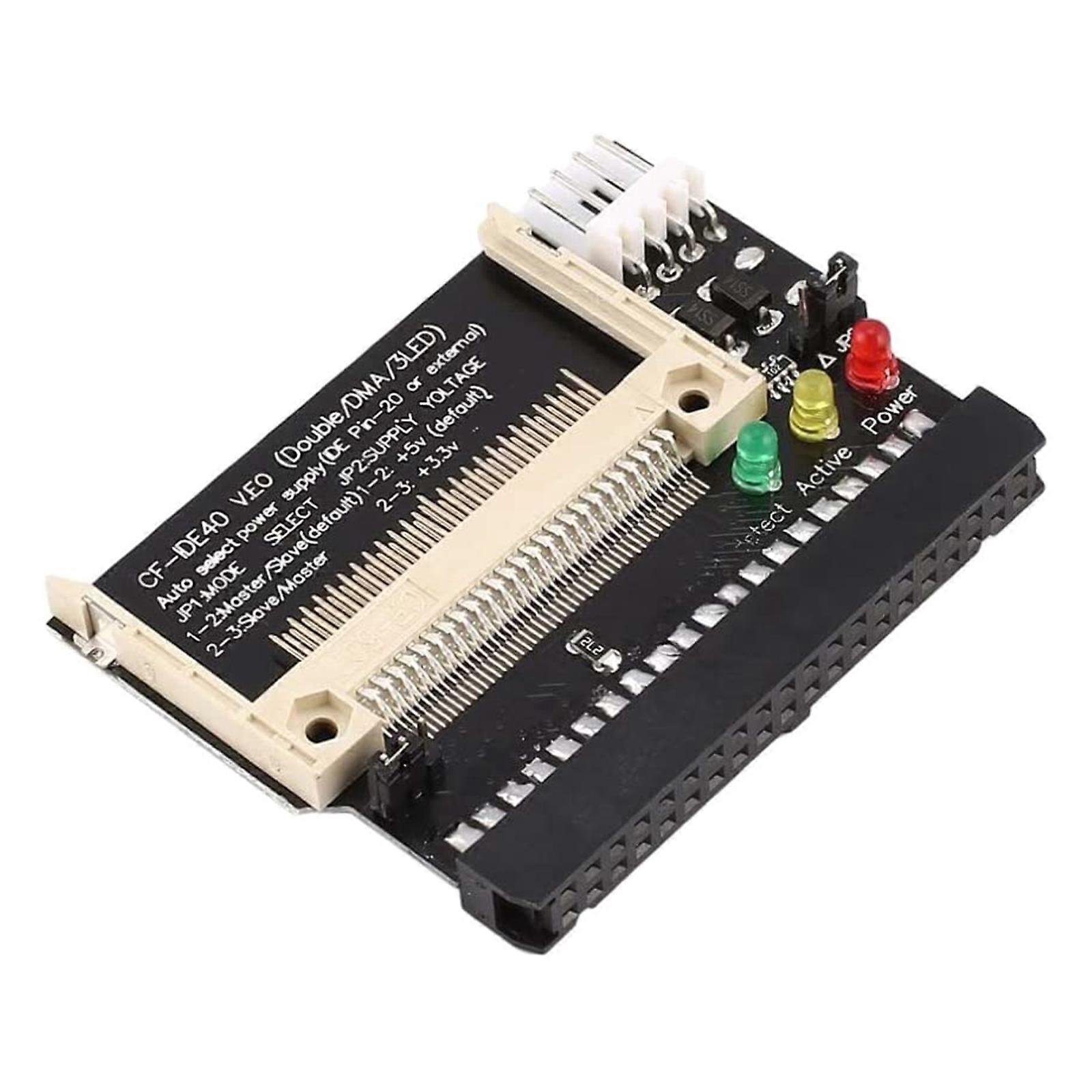 CF naar IDE Adapter 40Pin CF Compact Flash Card naar 3.5 Converter 3 LED Lampjes