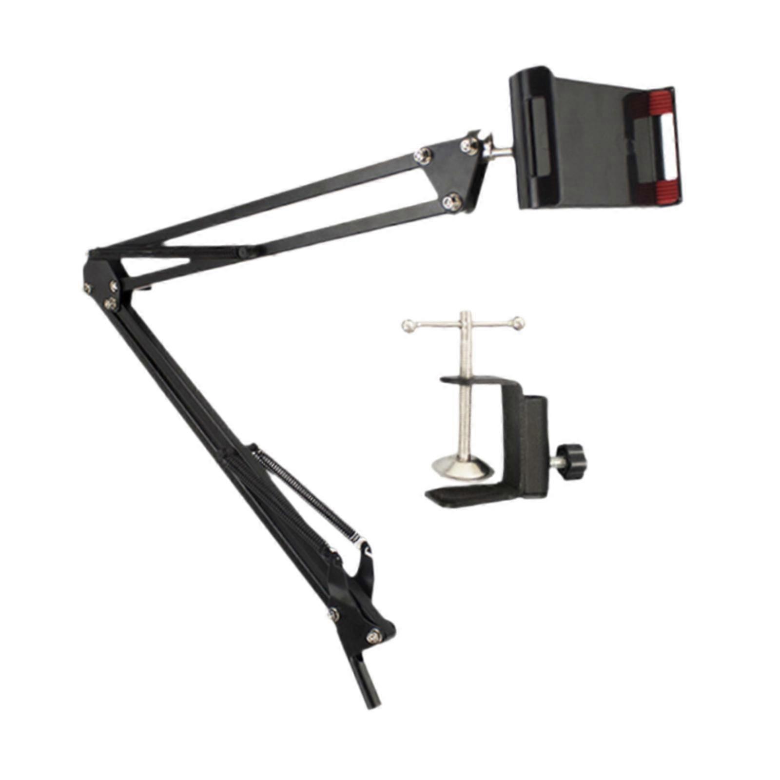 Desktop Tablet Mount Clamp Lazy Bracket Phone and Tablet Holder for Desk Bed