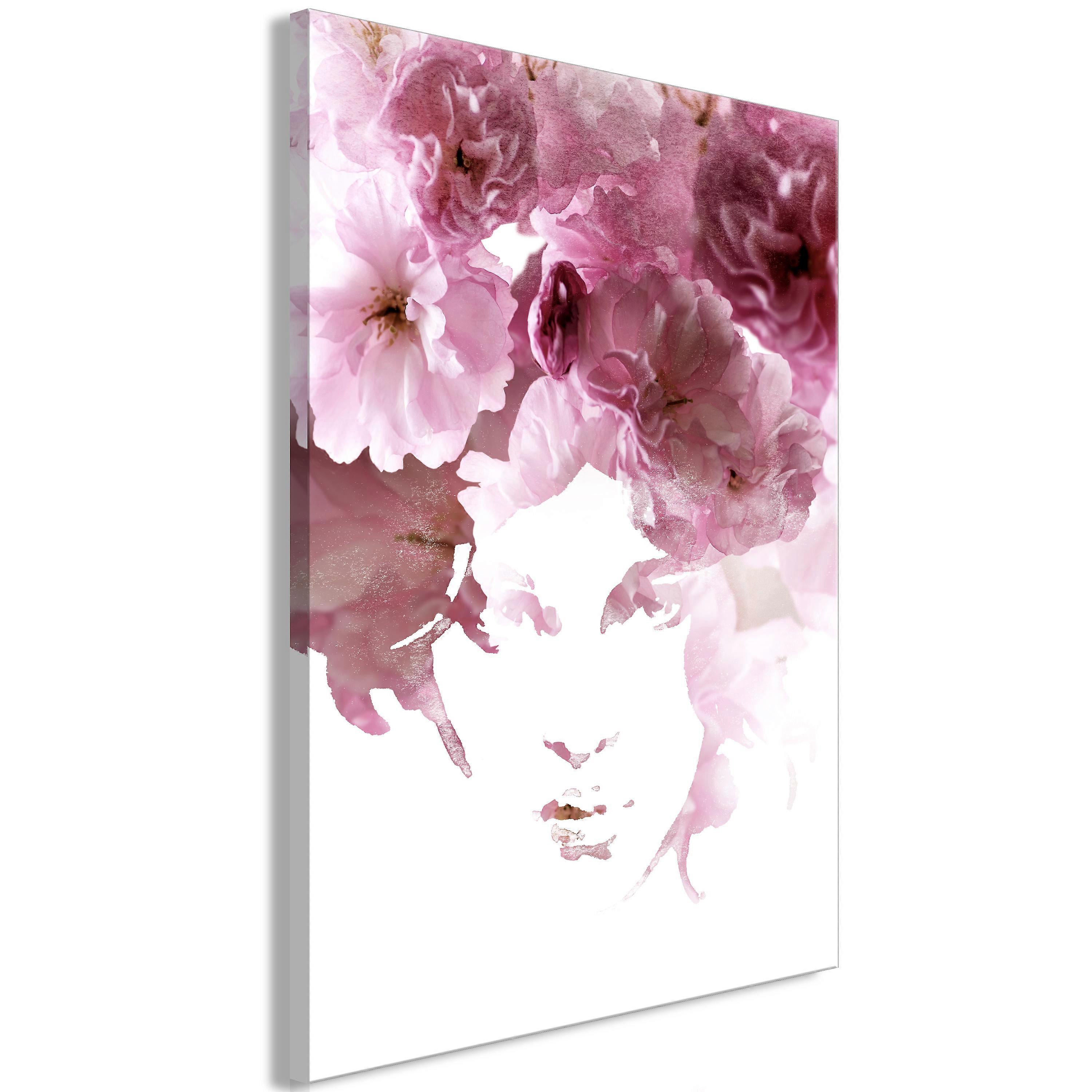 Impression sur toile - Aspect fleuri (1 partie) Vertical