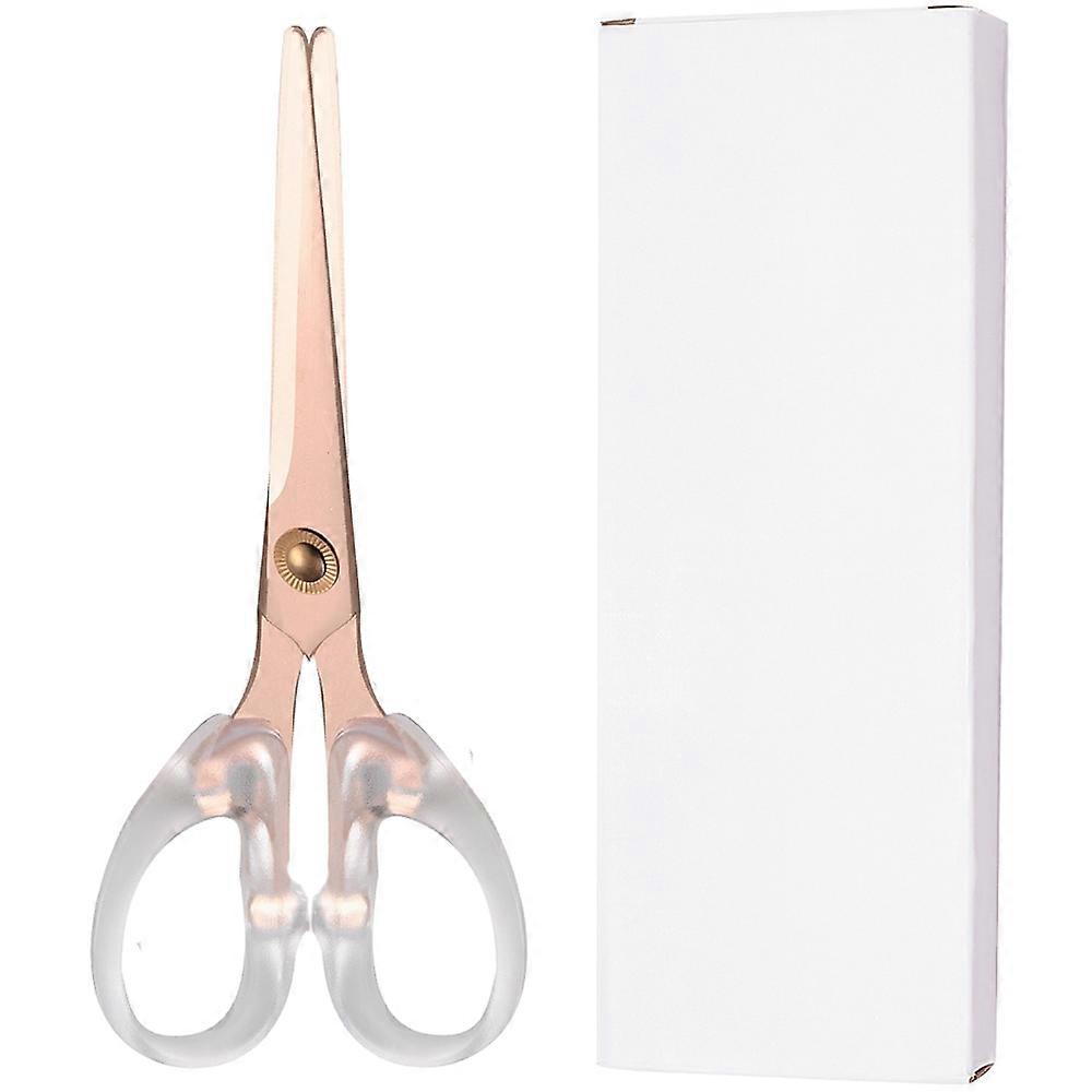 6.3 Inch Acrylic Handle Scissors Stainless Steel Scissors Paper Shears Scissors Students Round Edge Scissors Stainless Steel Scissors with Acrylic Han