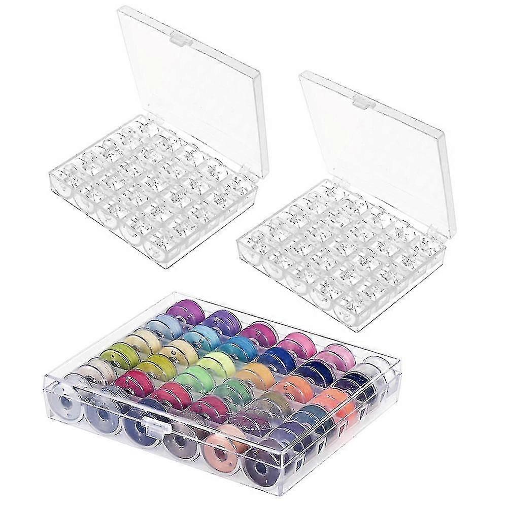 50pcs מכונת תפירה bobbins עם מקרה 36 pcs bobbins וחוטי תפירה עם מקרה ו measu רך