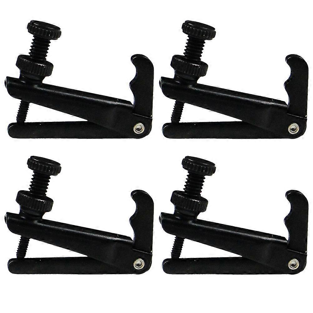 4 Pcs Grover Tuners Violin Fine Ukele Beginners Fine Tuner 3/4 4/4 Violin String Adjuster Violin Accessories