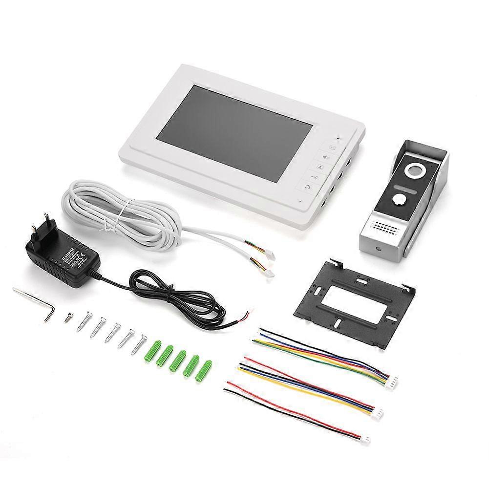 100-240V 7inch Color LCD Video Door Phone Doorbell Night Vision Camera Intercom for Home US