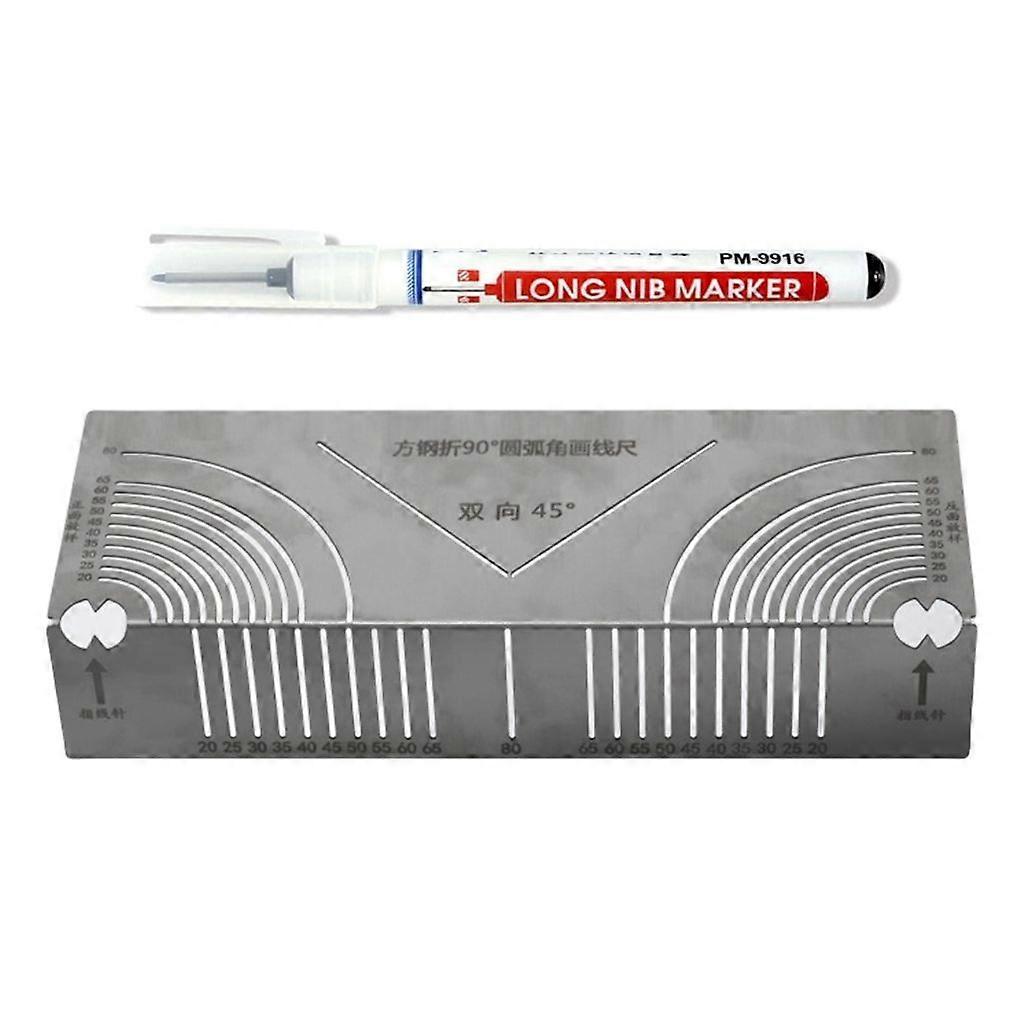Adjustable Angles & Arcs Marking Tool Pipe Bend Marking Tool for Construction