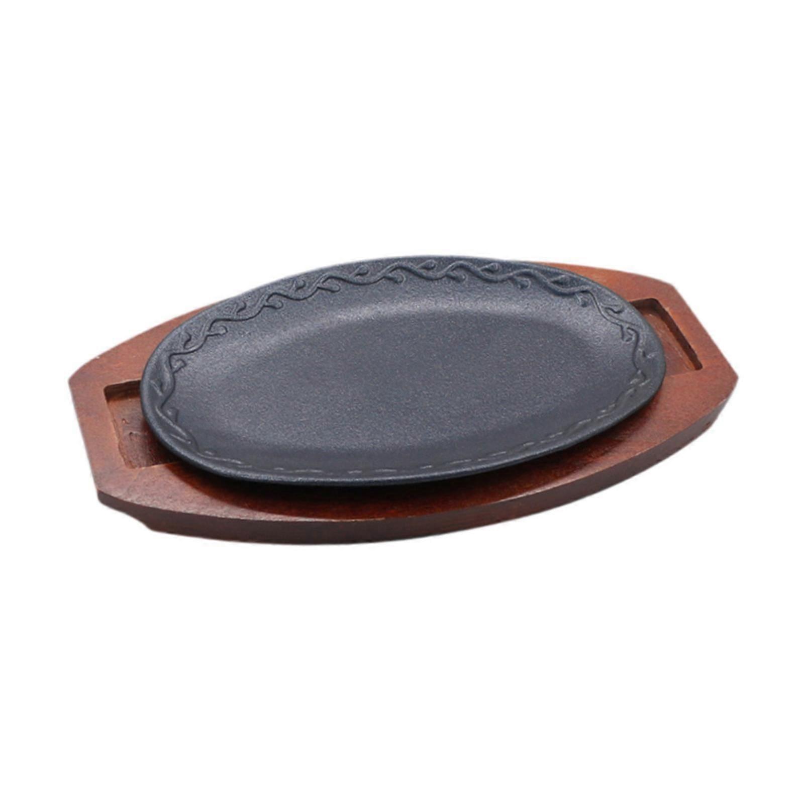 Griddle Steak Plate Practical Steak Pan Grill Plate for Kitchen Home Camping