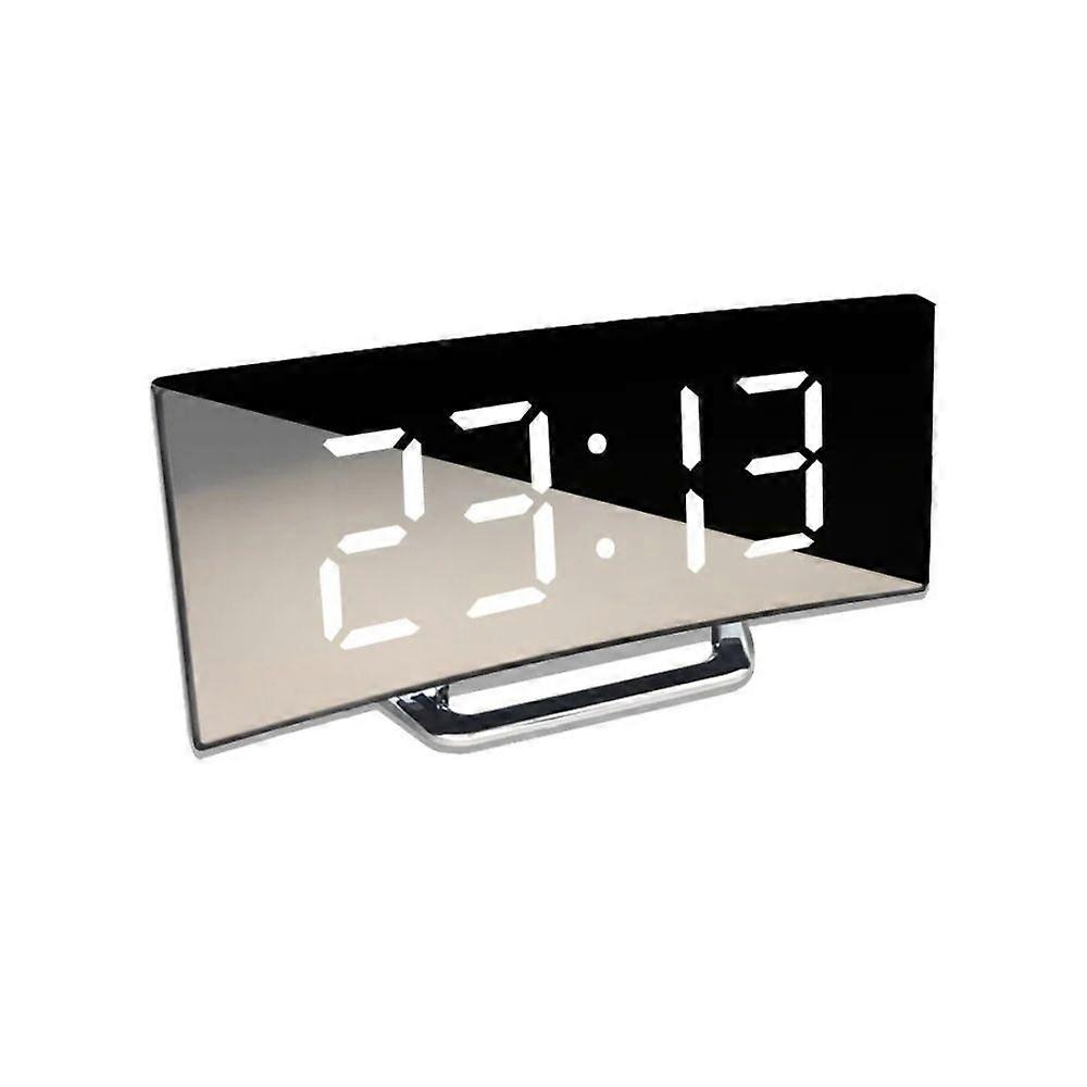 Creative curved electronic clock