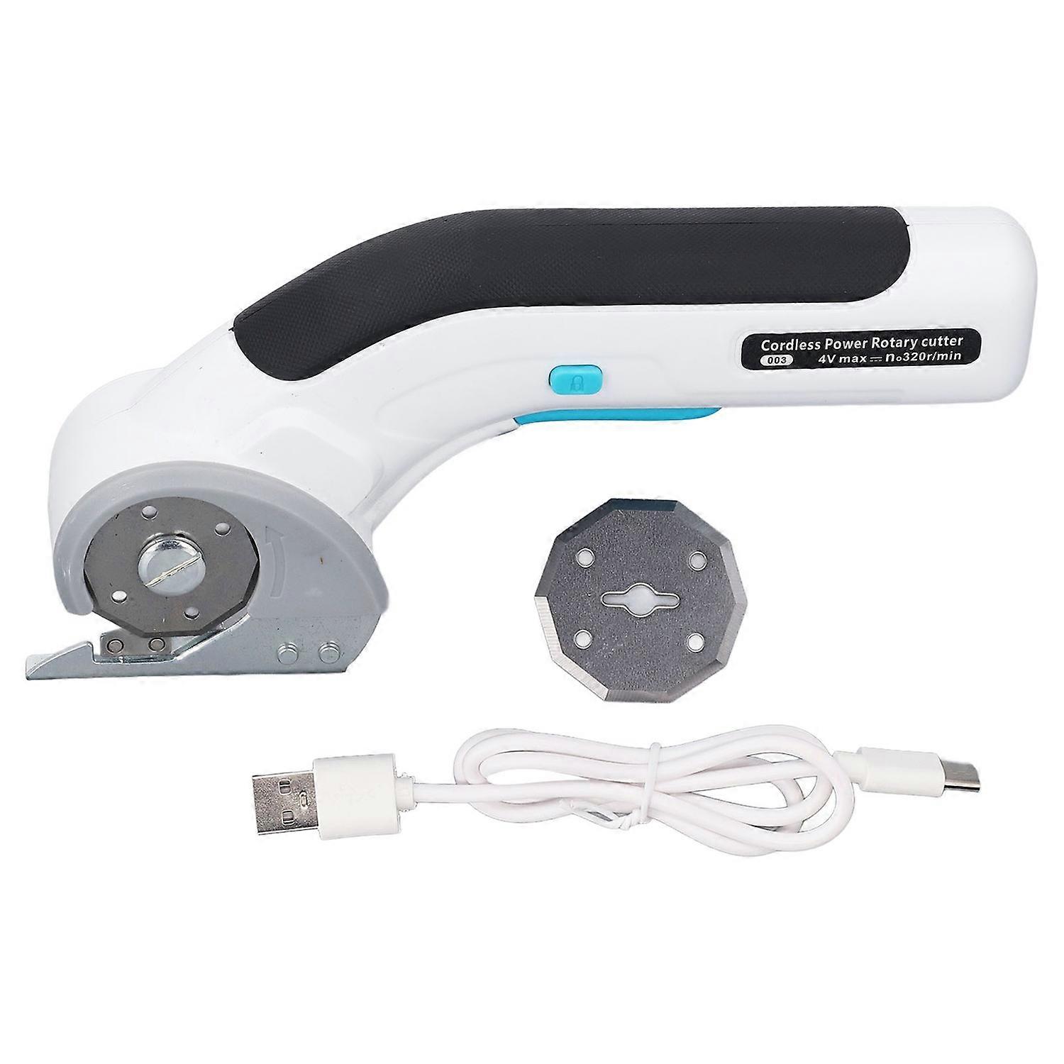 Cordless Electric Scissors 320rpm Rechargeable Portable Sewing Scissors for Fabric Window Carpet 