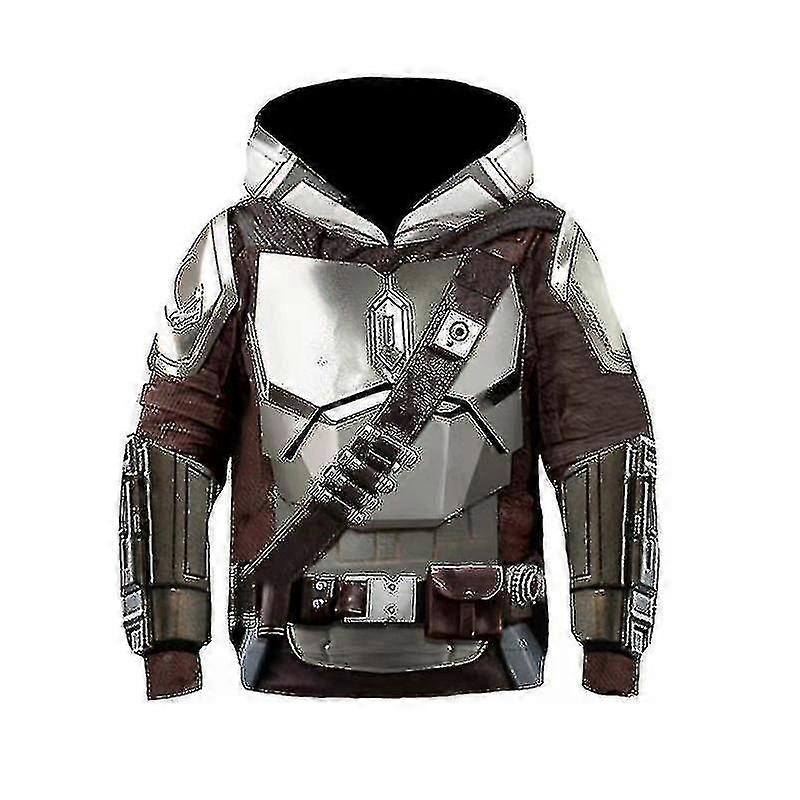 Barnas nye Mandalorian Pullover hettegenser - Style J Hk