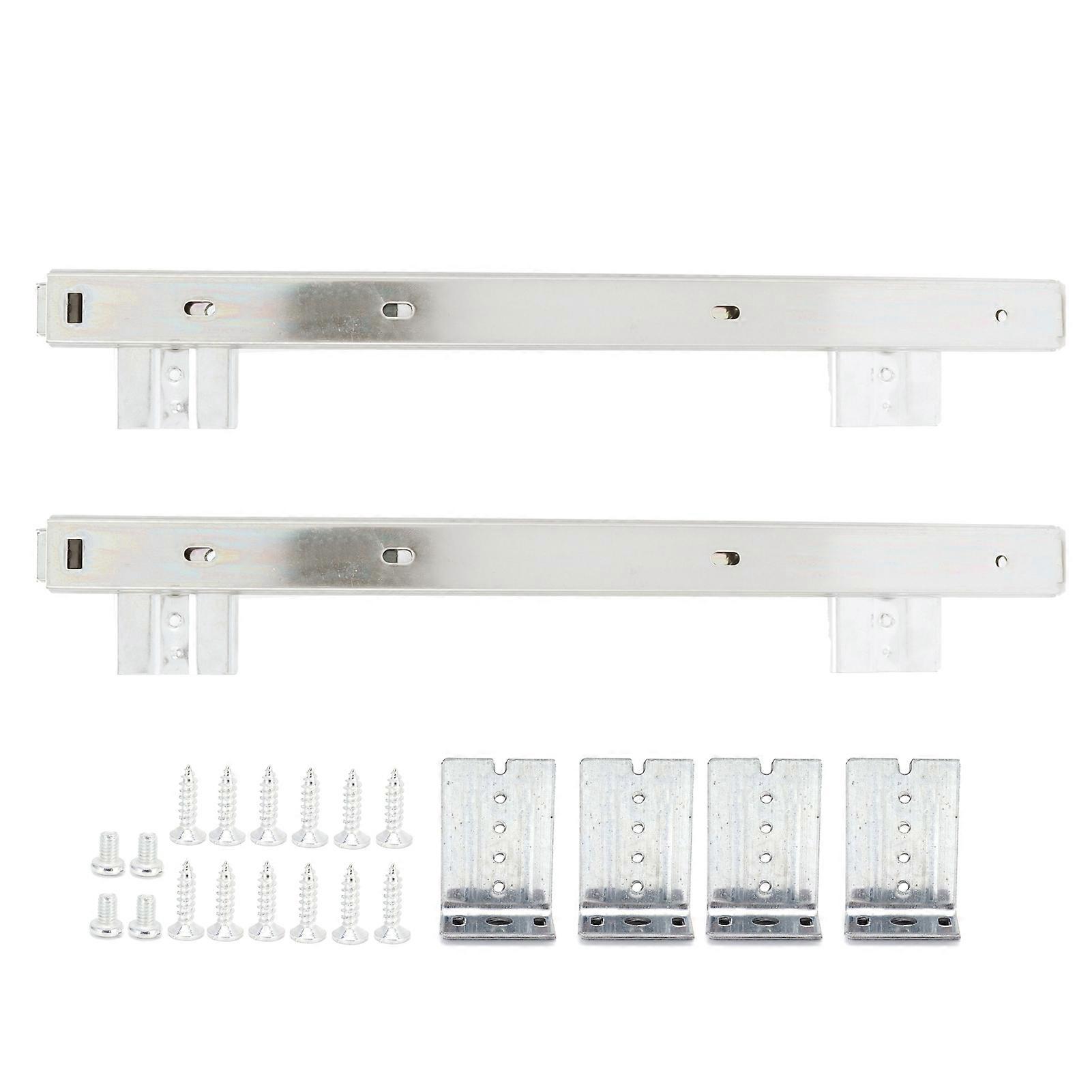 2Pcs/Set Keyboard Slide Height Adjustment Cold Rolled Steel Drawer Track Rail Accessory