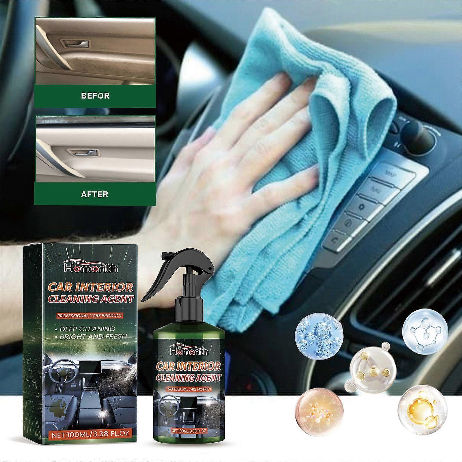 Multi Functional Car Interior Cleaner For Decontamination And Odor Removal Safe And Non-destructive Suitable For Automotive Leather Fabrics 100ml