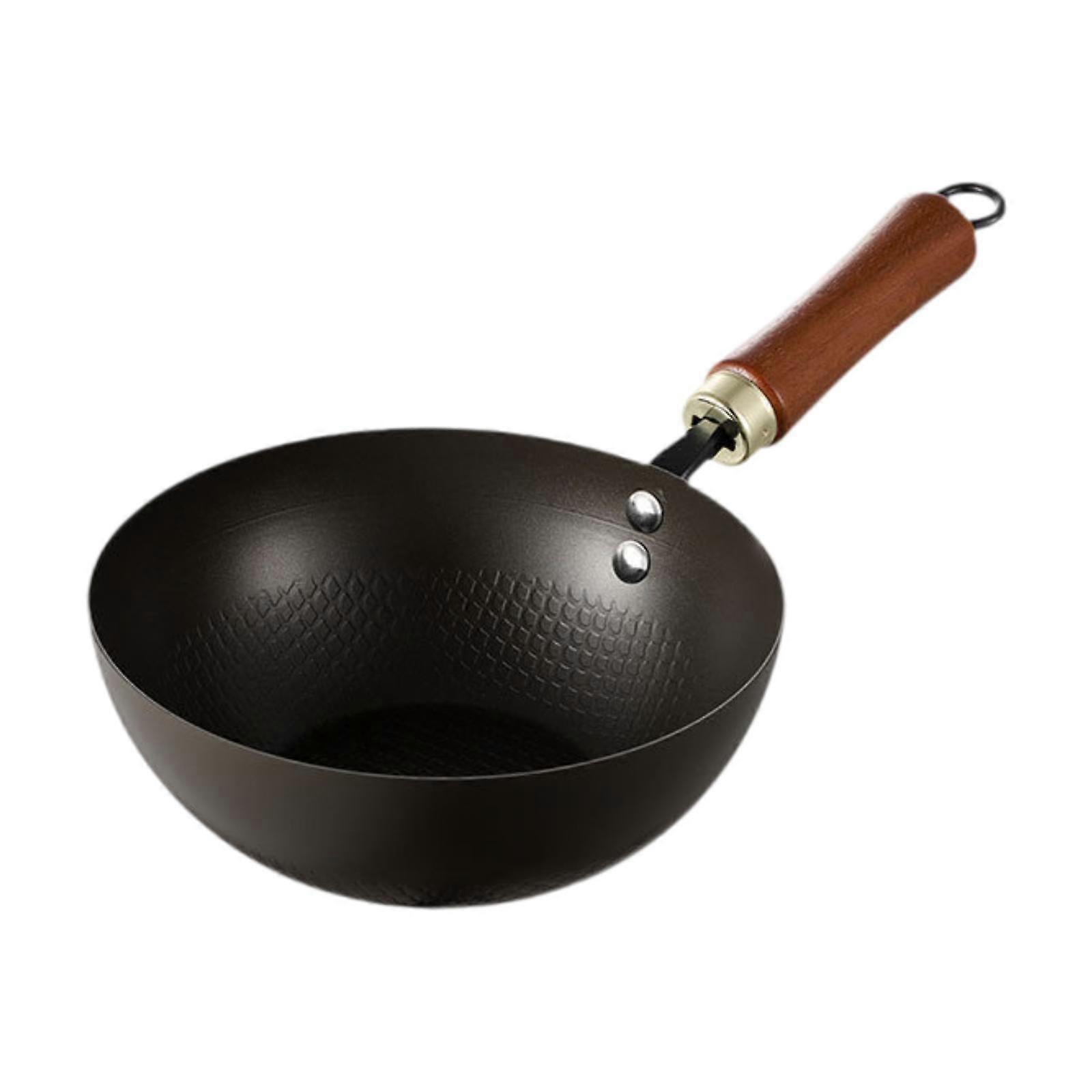 Iron Wok Stir Fry Pan Multipurpose Induction Cooker Cookware Chinese Wok Frying