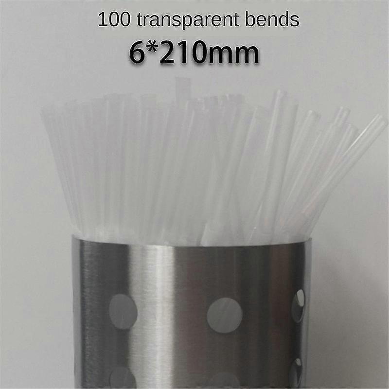 500/200/100pcs Flexible Bendy Black Drinking Straws Plastic Disposable Straws
