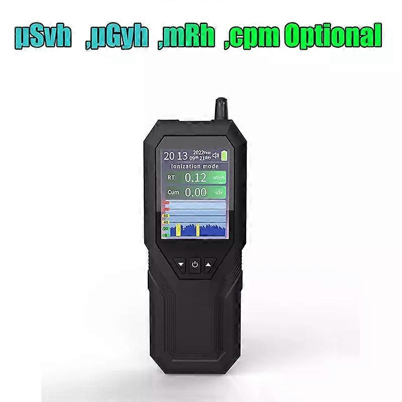 Geiger Counter Nuclear Radiation Detector Monitor Dosimeter Black Lonization Ray Radioactive Tester usvh ugyh mrh cpm Switchable