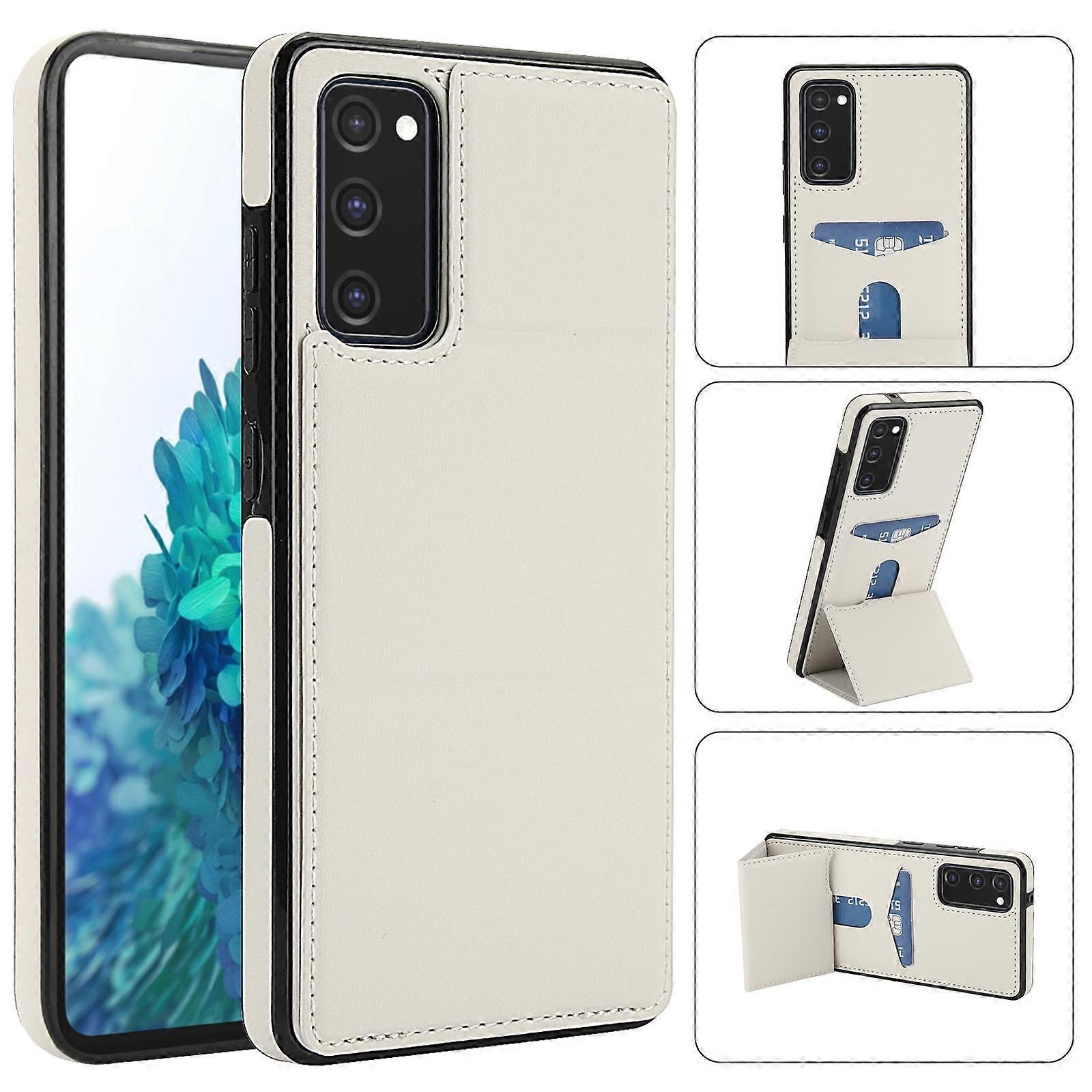Tri-fold Holder Leather Case For Samsung Galaxy S20 FE