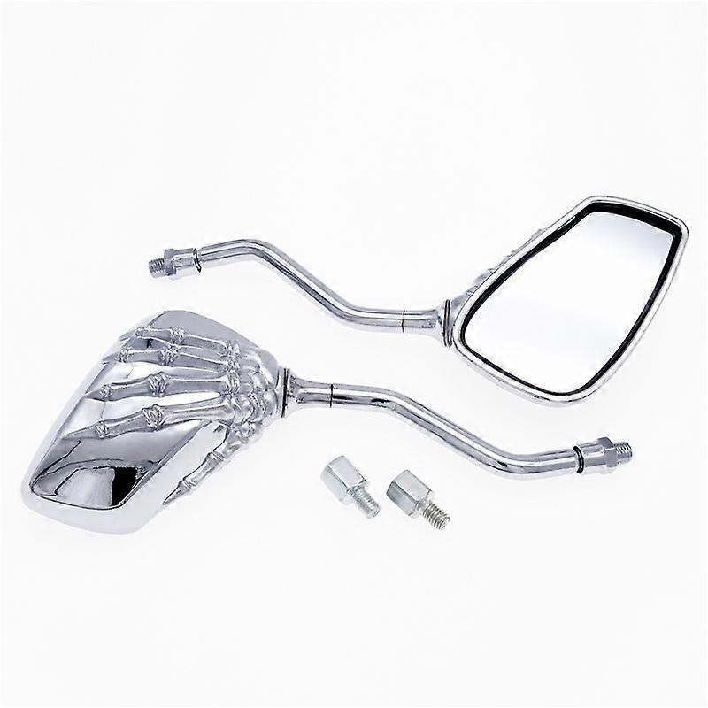 1 Pair Universal 8mm 10mm Motorcycle Scooter Back Side Mirror Modification Skull Craw Shadow Rear View Mirrors