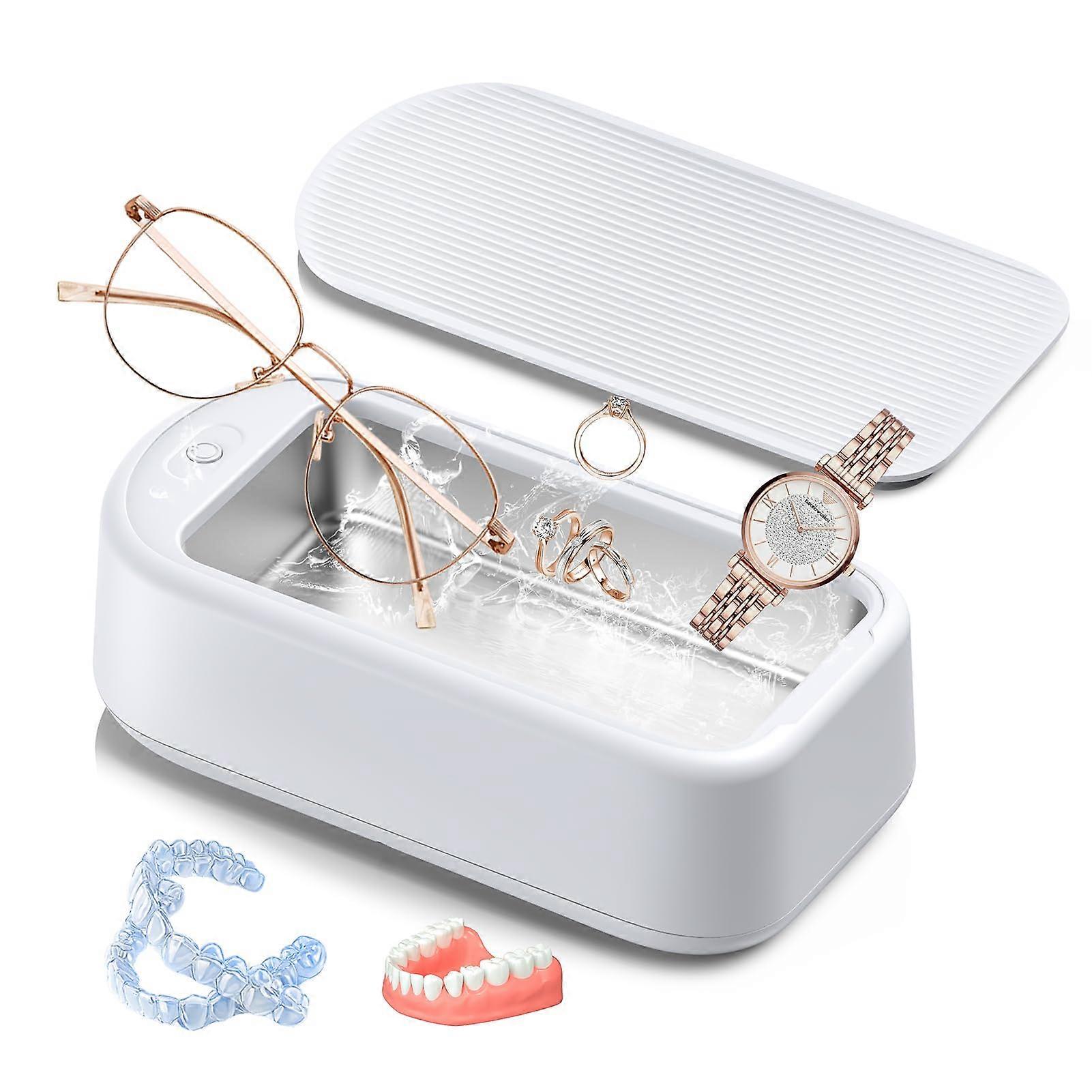 Ultrasonic Cleaner for Home Bathroom 600ml Capacity with Digital Timer and Stainless Steel Design