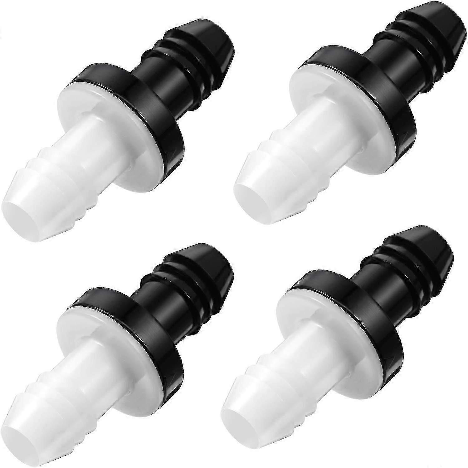 4 قطع فحص صمام 3/8 بوصة 10 مم ABS المكونات الإضافية فحص صمام زيت الوقود الماء غاز الهواء في اتجاه واحد صمام فحص