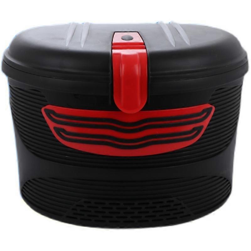 Plastic Bicycle Basket Lockable Front Frame Storage Box for MTB Compatibility, Durable Material, Easy Installation