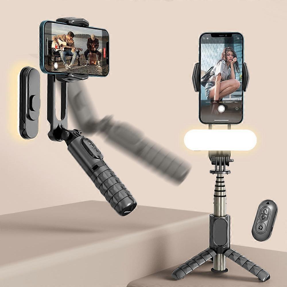 Estabilizador portátil de telefone com luz de preenchimento removível com APP