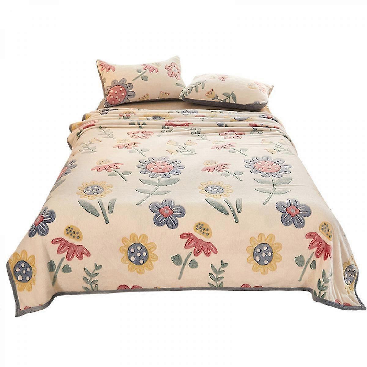 Fleece Blanket ( 47x79) Plush Throw Fuzzy Super Soft Reversible Microfiber  Blankets for Couch, Bed, Sofa Ultra Luxurious Warm