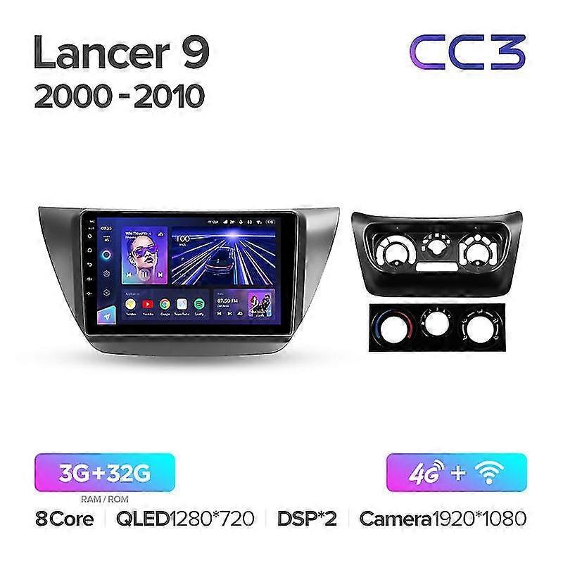 Cc3 2k For Mitsubishi Lancer 9 Cs 2000 - 2010 Car Radio Multimedia Video Player Navigation Stereo Gps Android 10 No 2din 2 Din Dvd