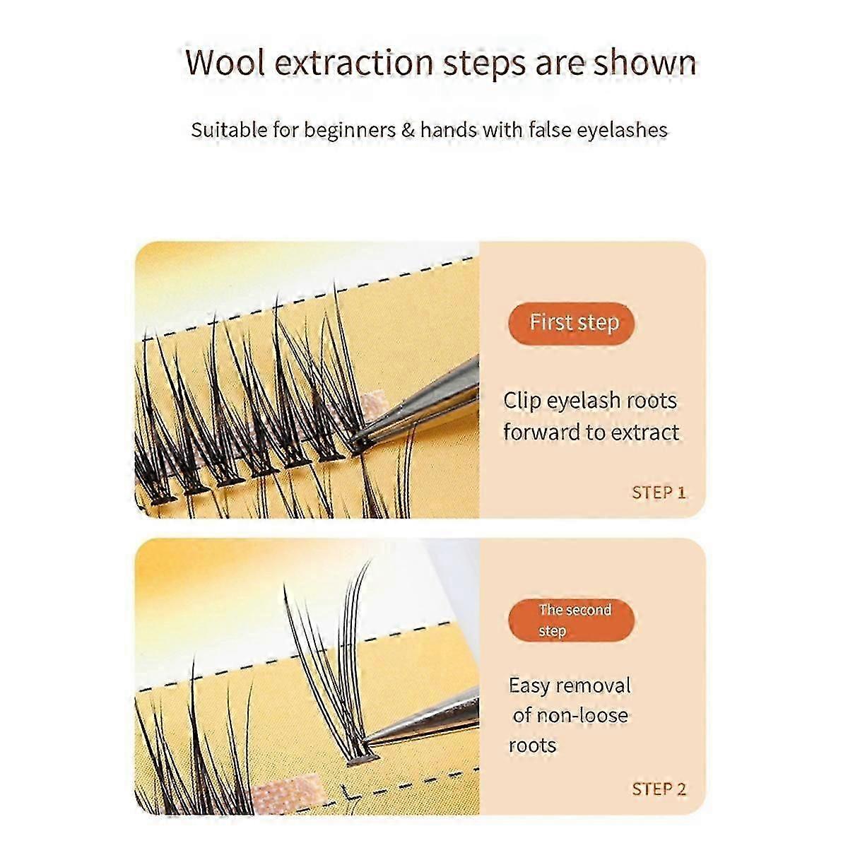 11mm Natural Slender Simulation Thick Fish Tail Single Cluster Hair Soft Curly Swallow Tail False E