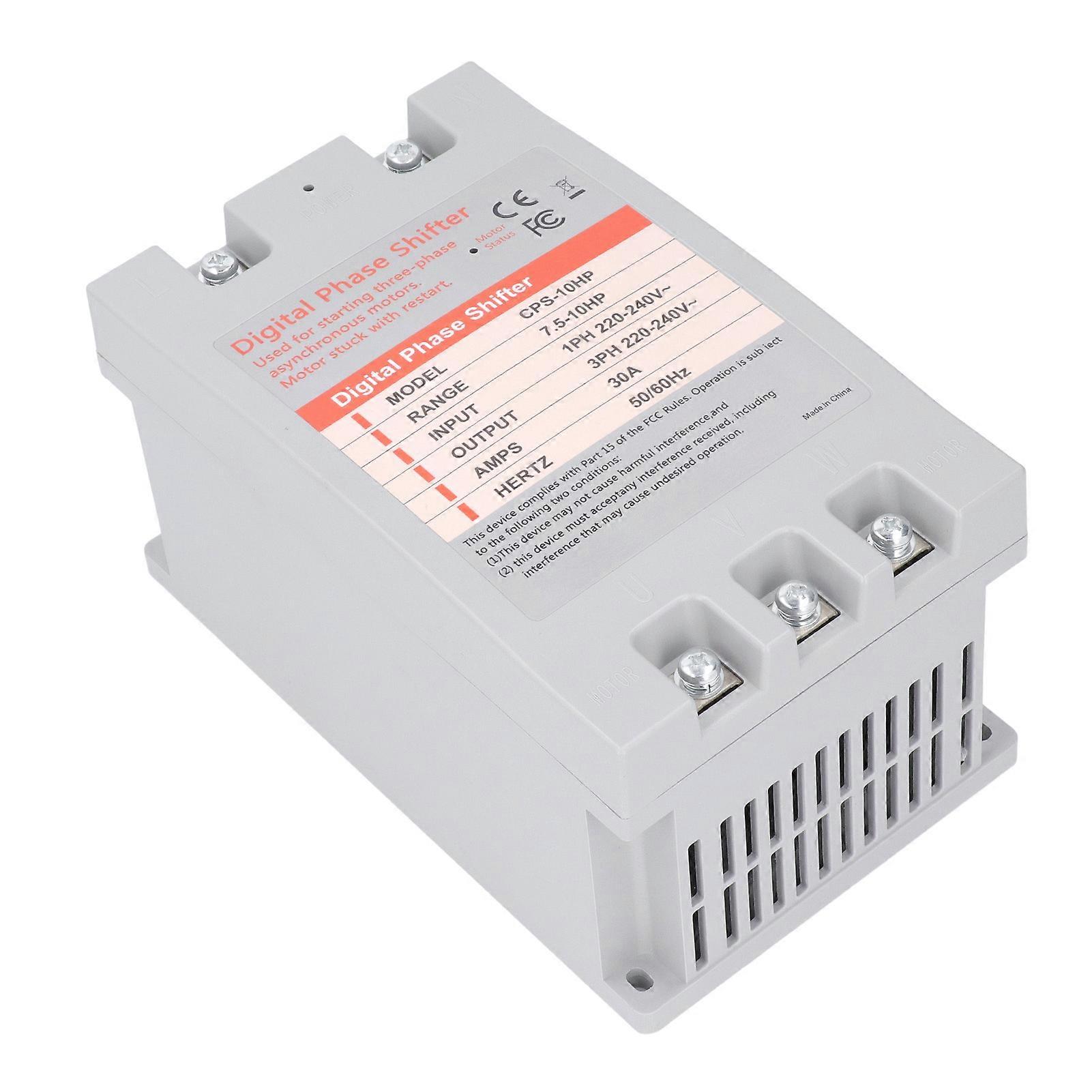 Single to 3 Phase Converter 5.5‑7.5KW 30A Digital Phase Shifter