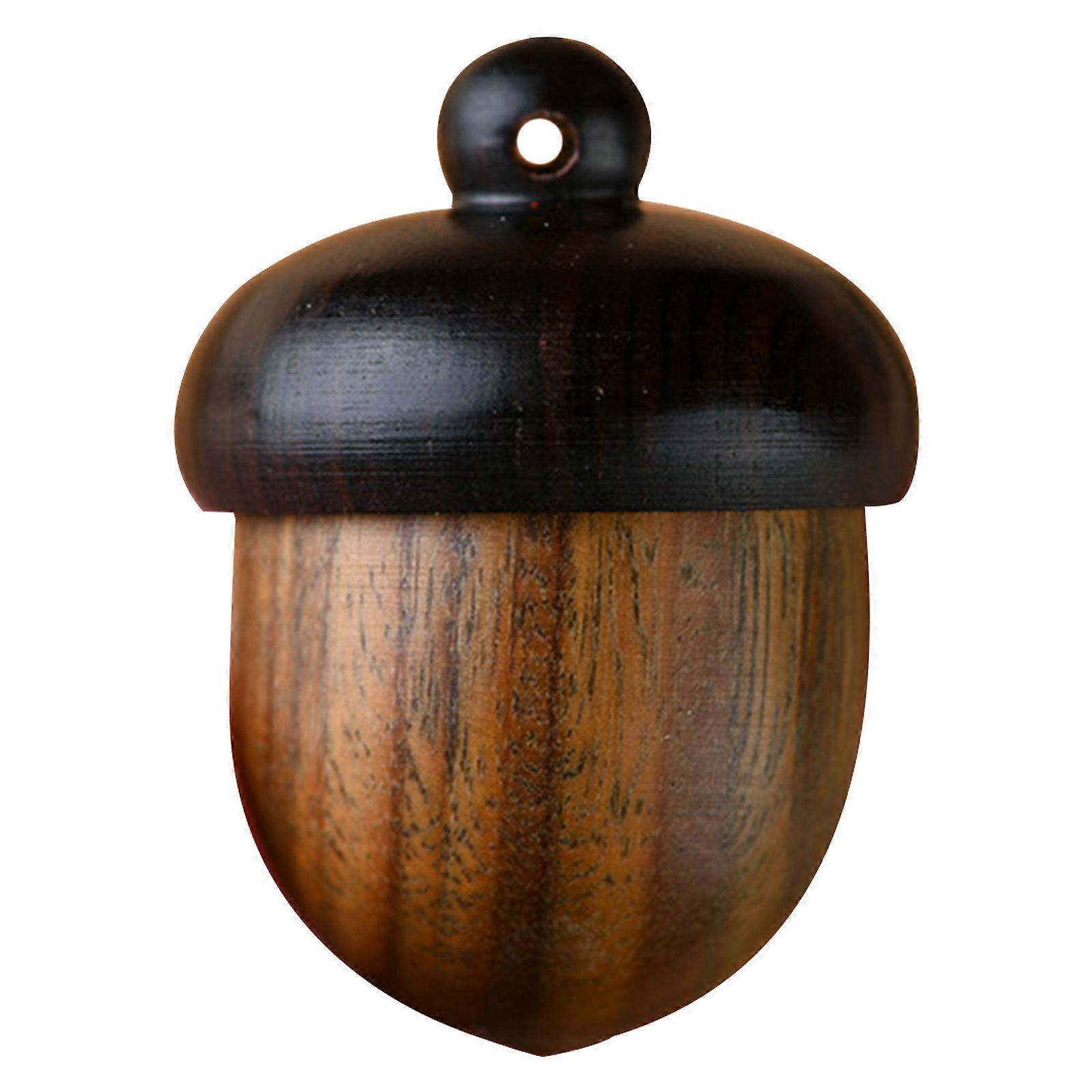 Sealed Wood Medicine Pills Box Pine Cone Shape Design Medicine Case Container for Easy Carrying and Secure Storage