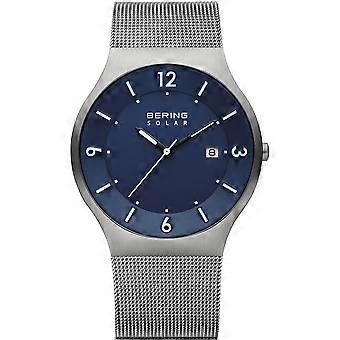 Montre-bracelet Bering pour homme, solaire classique - 14440-007, acier inoxydable