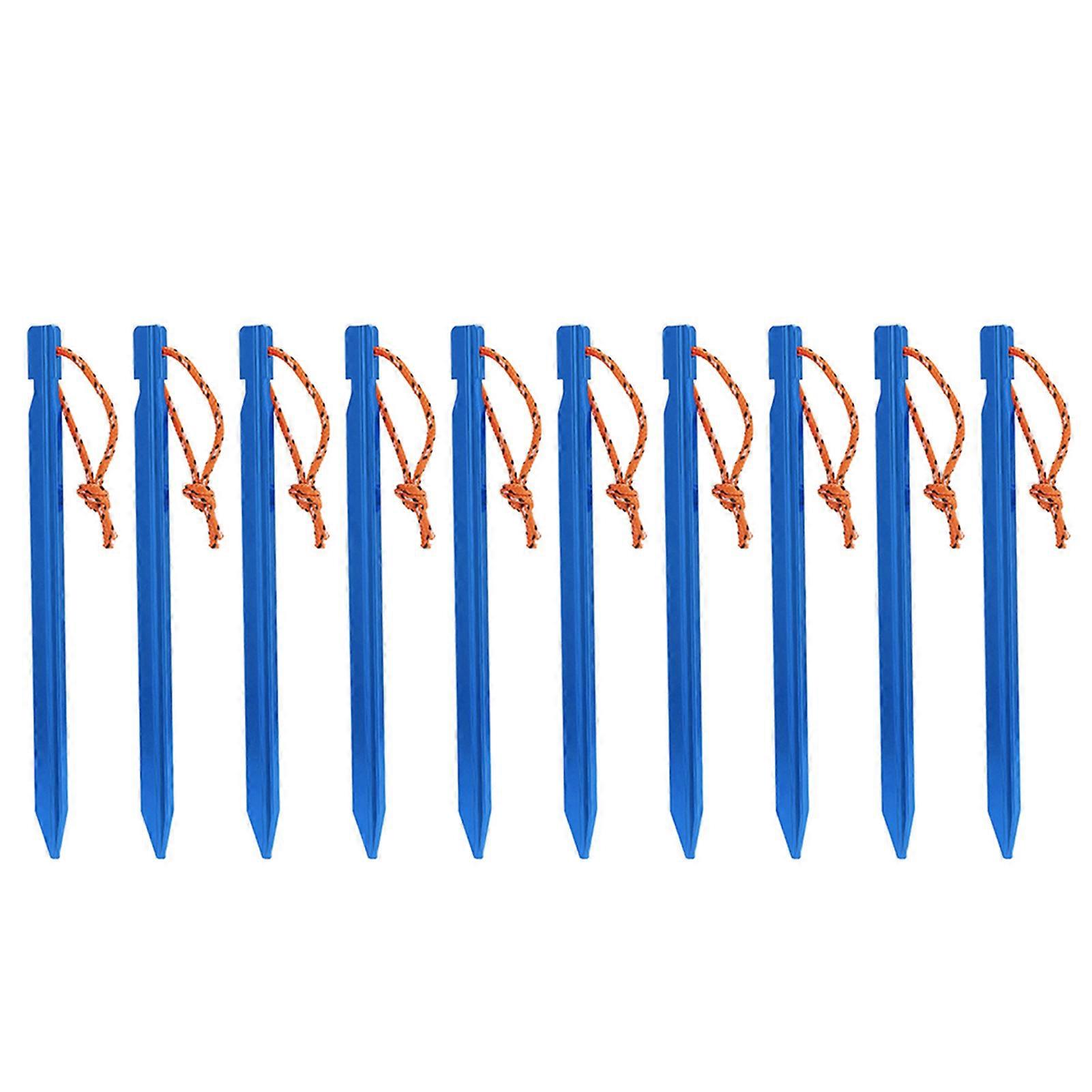 10 יחידות מסגסוגת אלומיניום משולש מסמר טחון עמיד באיכות גבוהה מסמר קרקע לטיולים קמפינג
