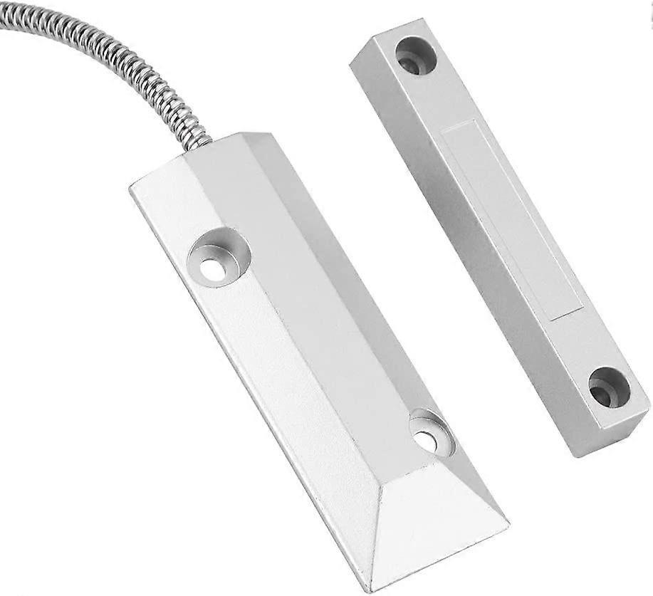 Wired Metal Door Window Magnetic Contact Sensor Detector Switch Alarm Home Garage Security Kit