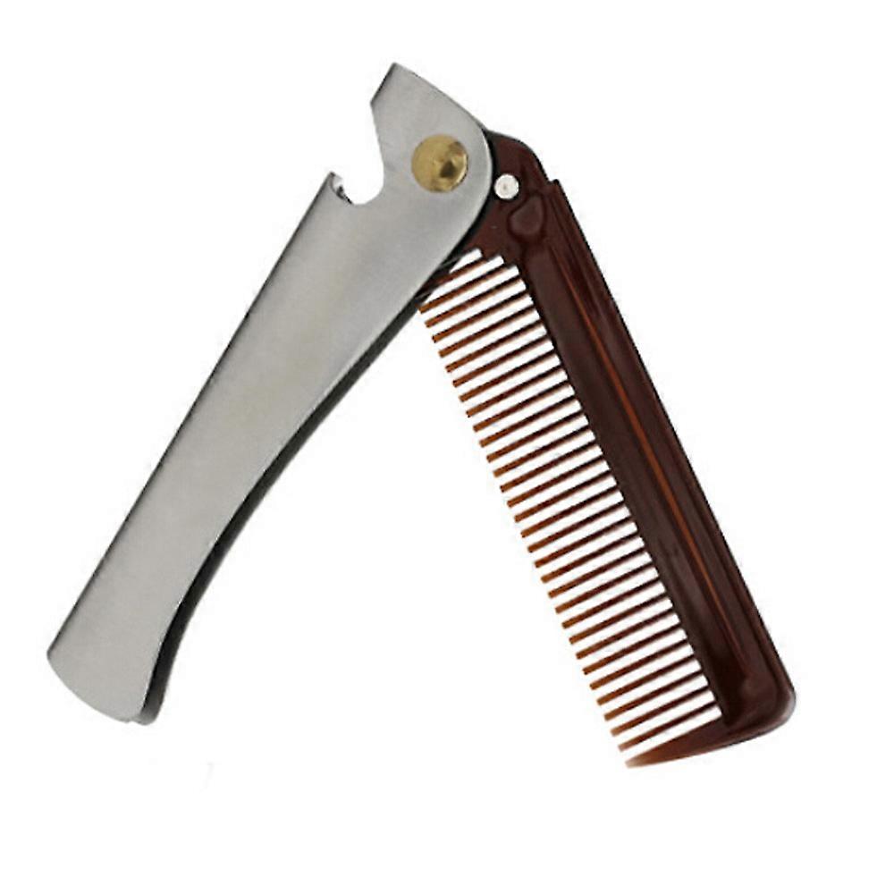 Stainless Steel Mustache Folding Comb Can Be Use As A Bottle Opener WU2109