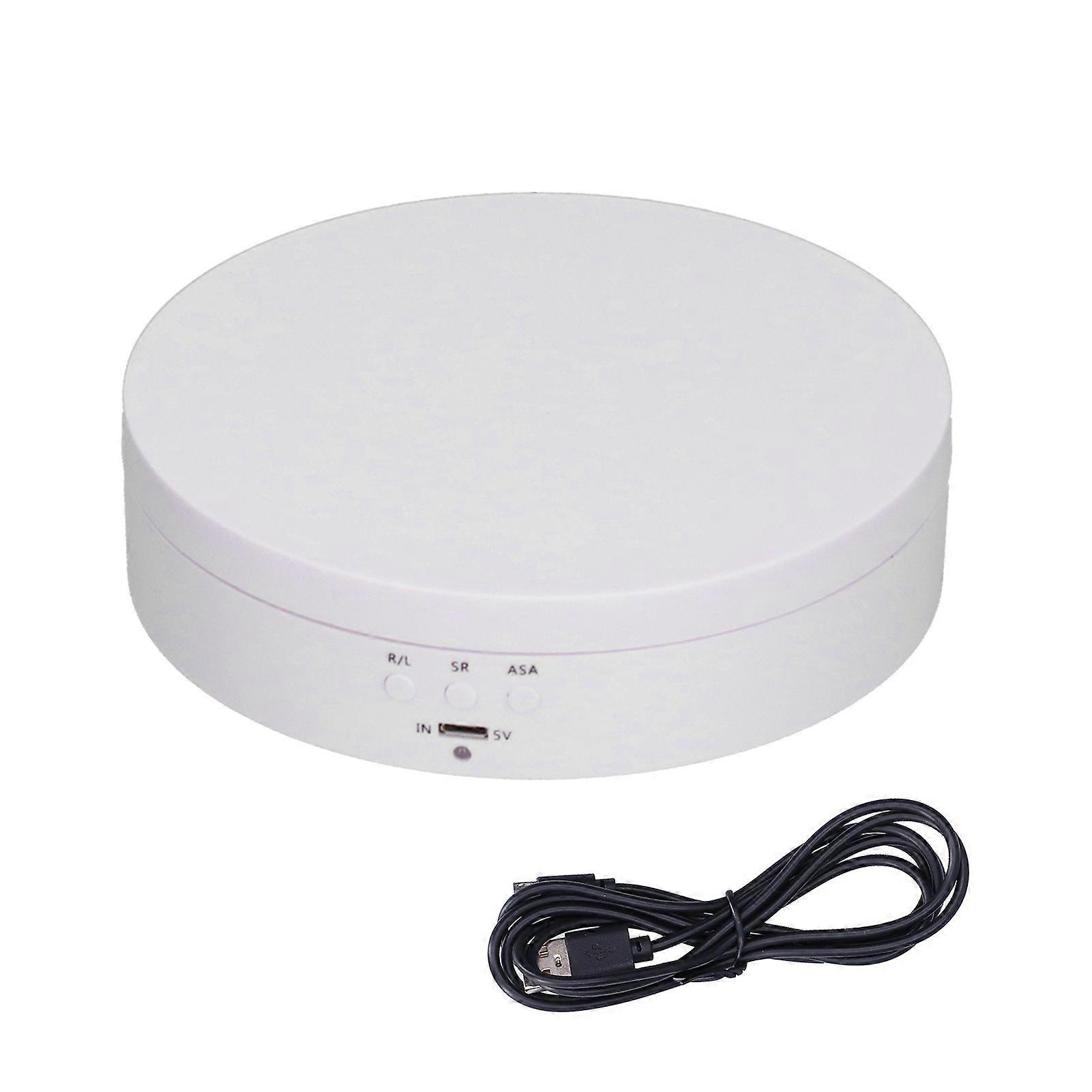 Rotating Display Stand Pluggable USB Automatic Jewelry Turntable Stand Tray Suitable for Decorations 5V Input