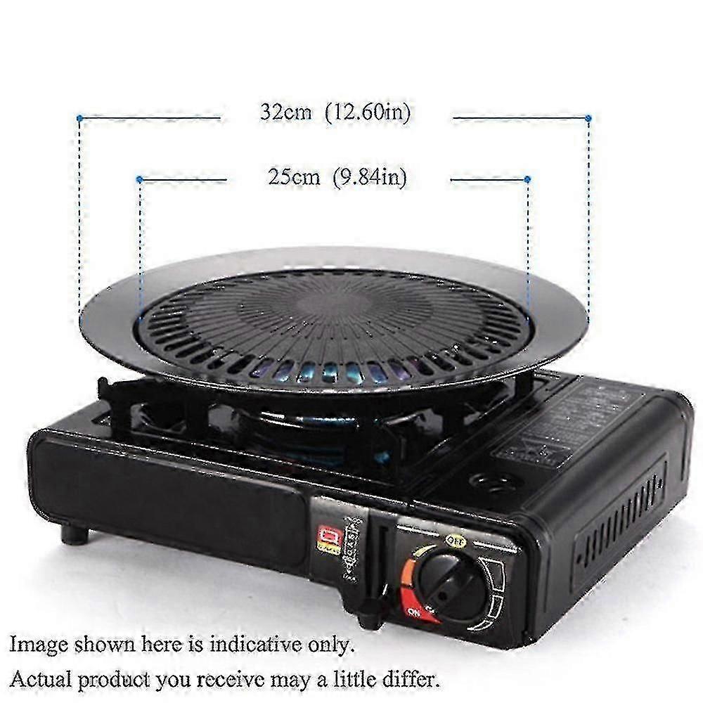 Round Iron Korean Bbq Grill Pan Bbq Non-stick Cookware Set With Stand Set
