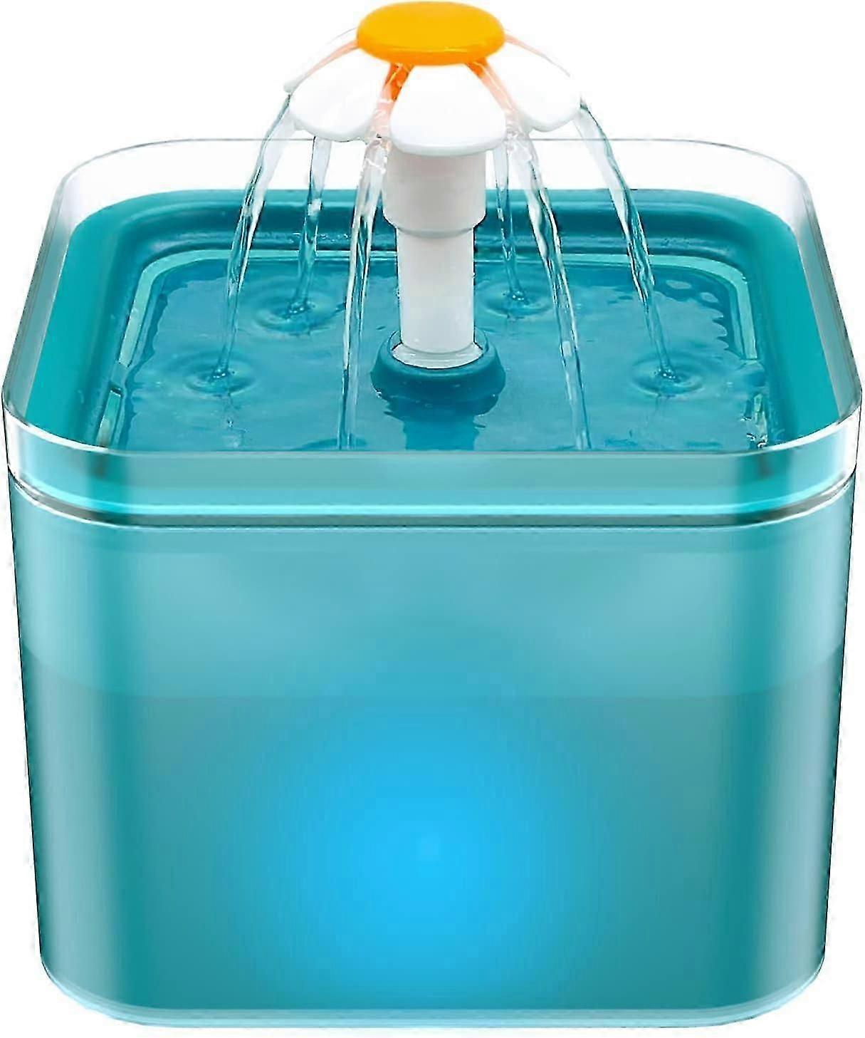 Cat vanndispenser, ultra stille vanndispenser, katt vanndispenser med LED-lys