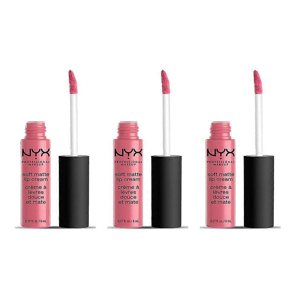 3 x NYX Soft Matte Lip Cream 8ml - Milan