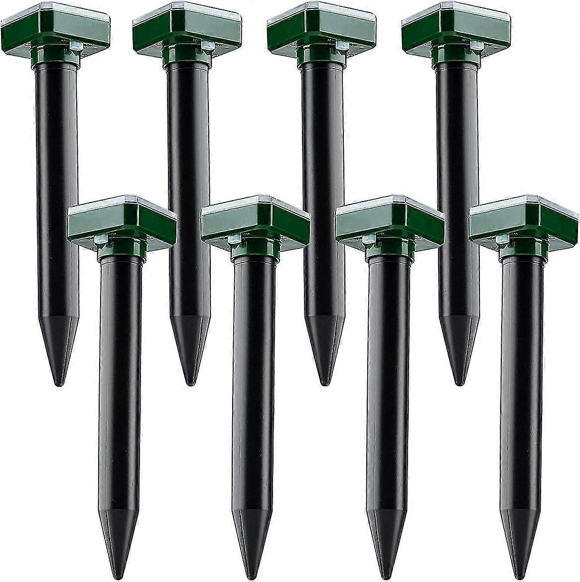 Solar powered mole repeller, sonic mole deterrent pest control rodent repeller snake chaser mole gopher vole.