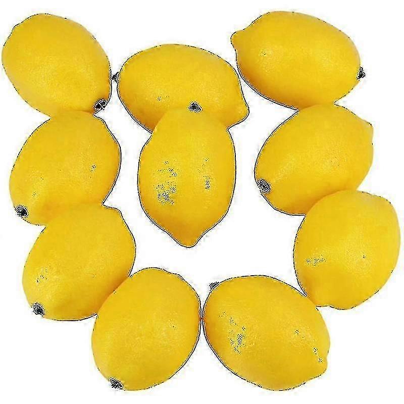 20 buc lămâi artificiale lămâi false lămâi false fructe în galben